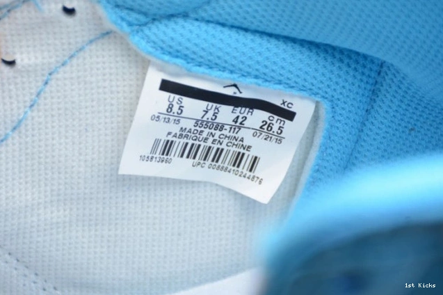 Air 555088-117 OG Jordan Retro 1 'UNC' High 0713